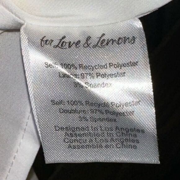 For Love And Lemons Imogen Floral Puff Sleeve Mini Dress - Picture 6 of 9